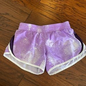 EUC Nike athletic shorts girls L Lavender purple